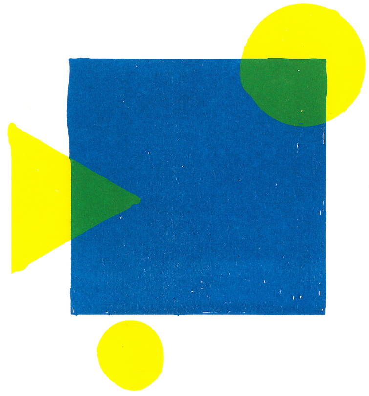 blue yellow track icon